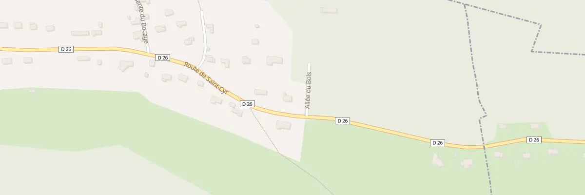 Plan du 91 Rte de Saint Cyr à La Saussaye