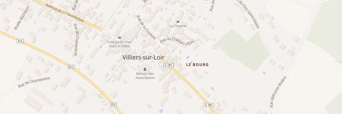 Plan du 5 Av du Petit Thouars à Villiers-sur-Loir