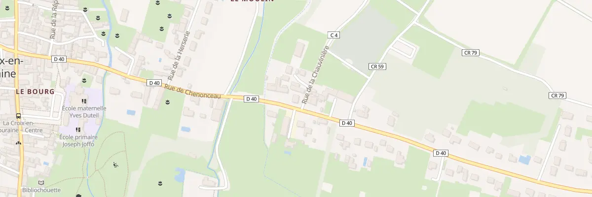 Plan du 45 Rue de Chenonceaux à La Croix-en-Touraine