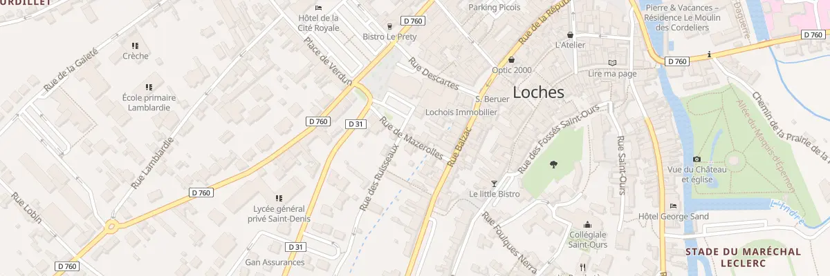 Plan du 4 Rue de Mazerolle à Loches