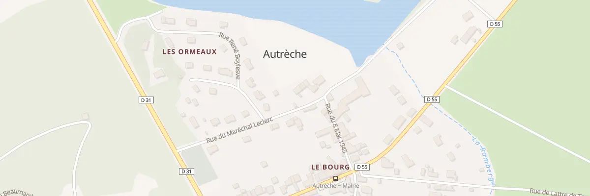 Plan du 11 Rue du Mal Leclerc à Autrèche