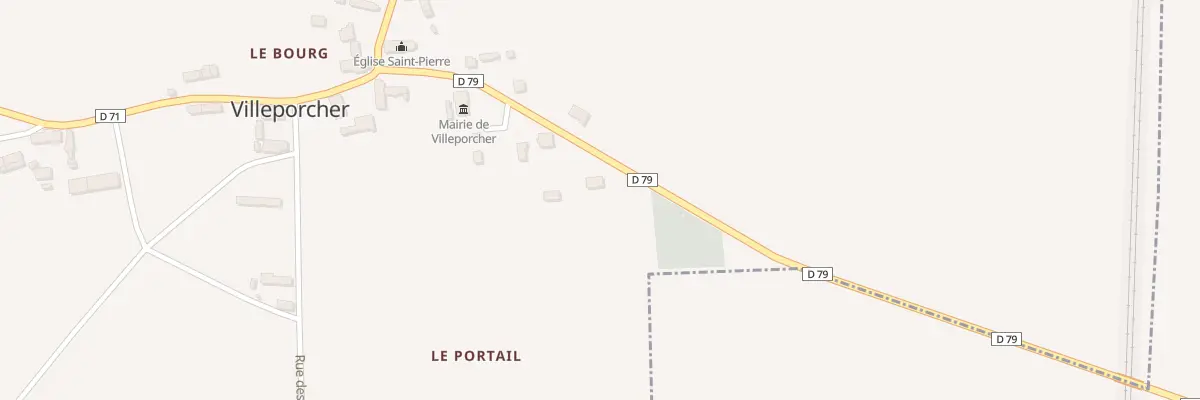 Plan du 5001 Le Portail à Villeporcher