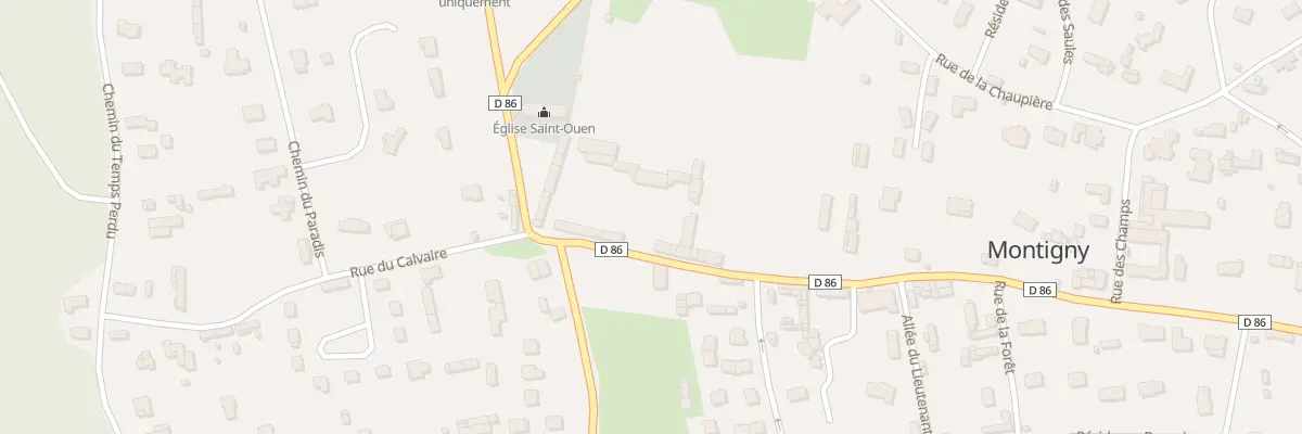 Plan du 91 Rue du Lieutenant Aubert à Montigny