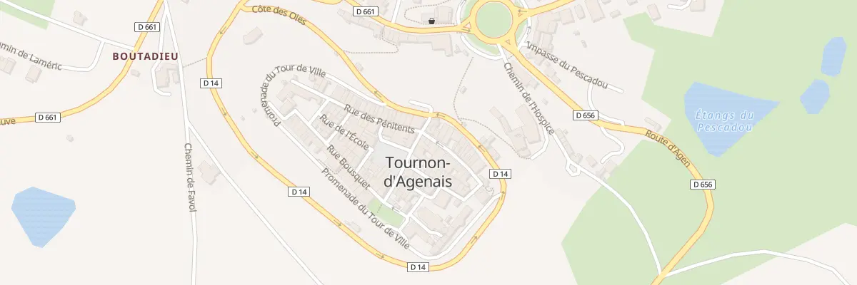 Plan du 12 Rue de la Citadelle à Tournon-d’Agenais