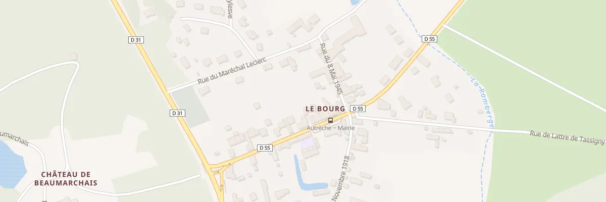 Plan du 21 Rue du Gen de Gaulle à Autrèche
