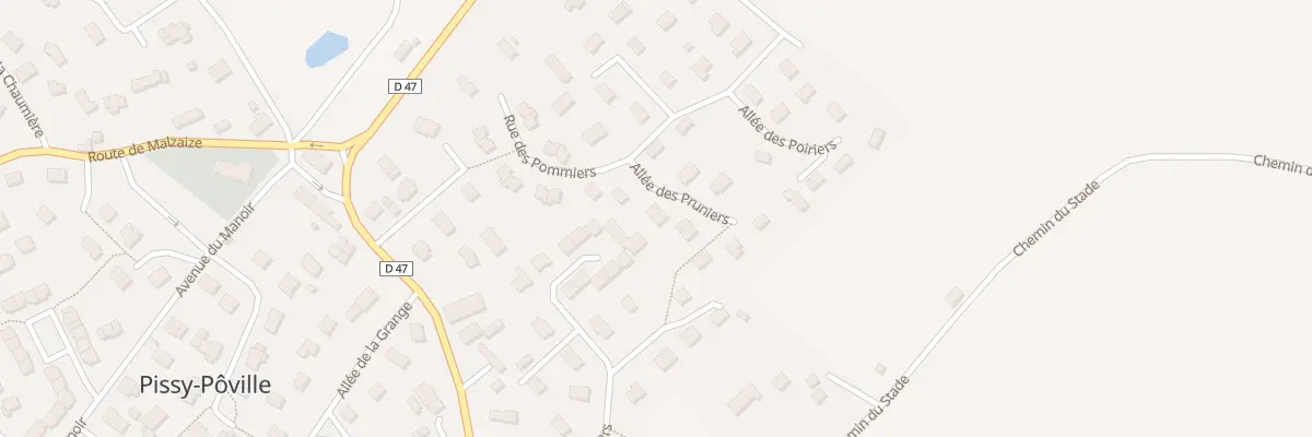Plan du 4 All des Pruniers à Pissy-Pôville