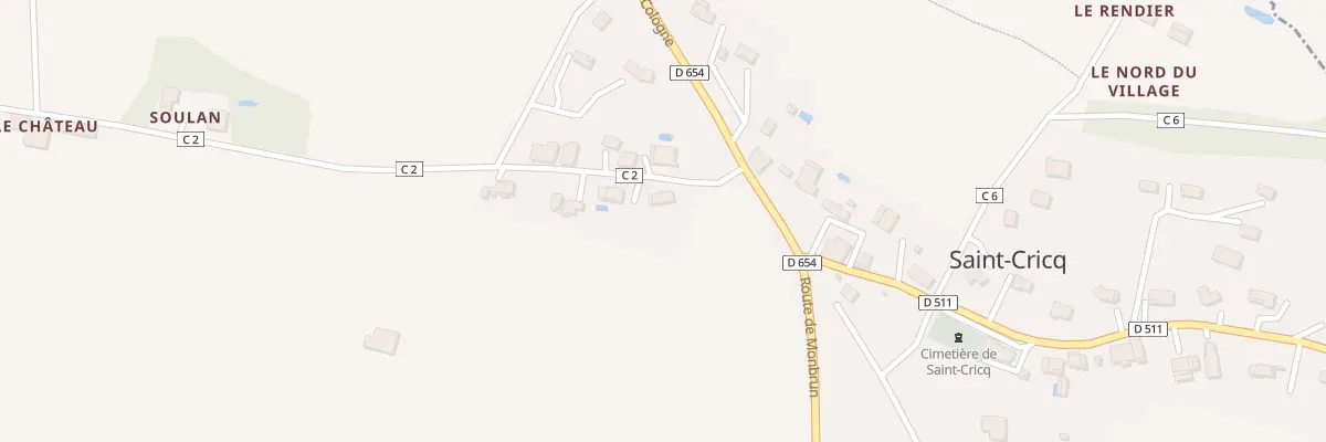 Plan du 3 Rte de Sirac à Saint-Cricq