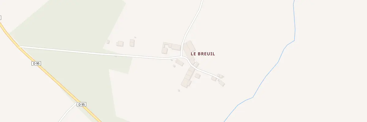 Plan du 2 Le Breuil à Blond