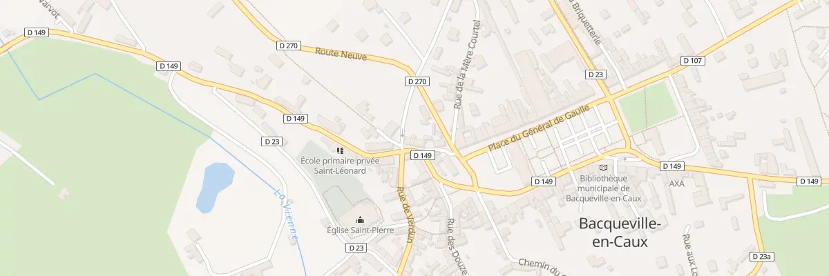 Plan du 8 Rue du Docteur Bourgoix à Bacqueville-en-Caux