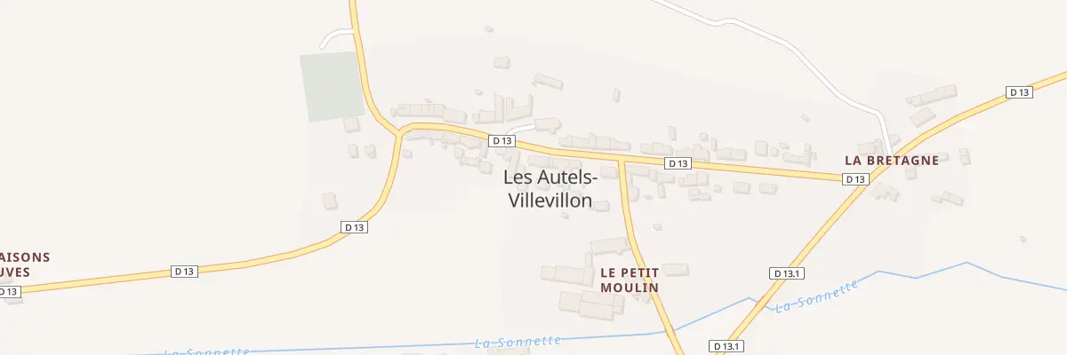 Plan du 22 Vc Grande Rue aux Autels-Villevillon