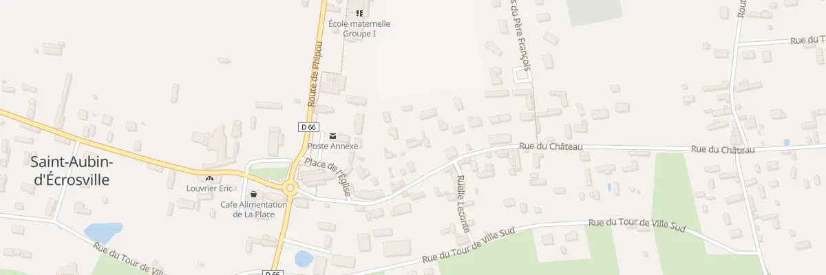 Plan du 5 Rue du Château à Saint-Aubin-d’Écrosville