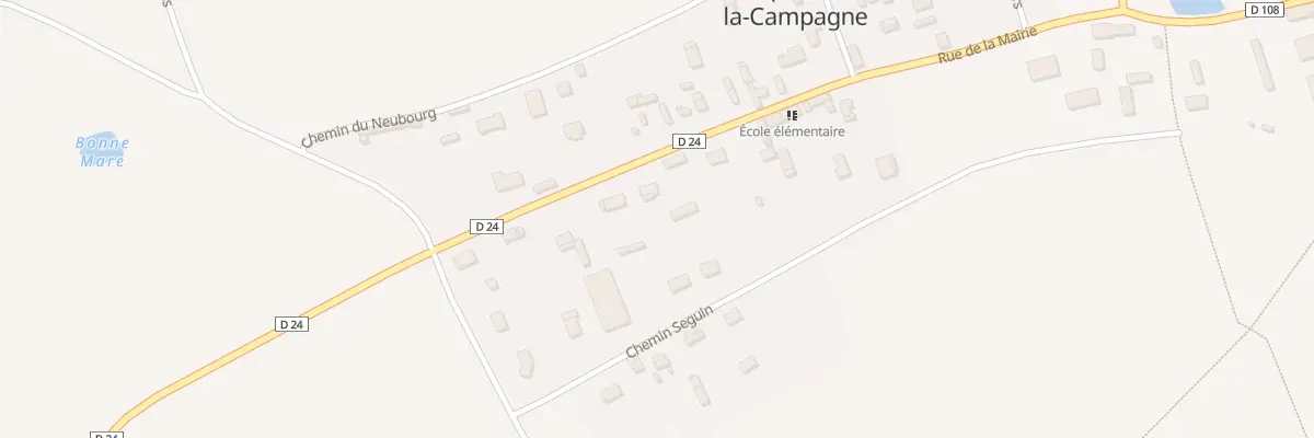 Plan du 36 Rue de la Mairie à Criquebeuf-la-Campagne