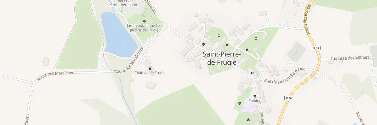 Plan du 23 Le Bourg Sud à Saint-Pierre-de-Frugie