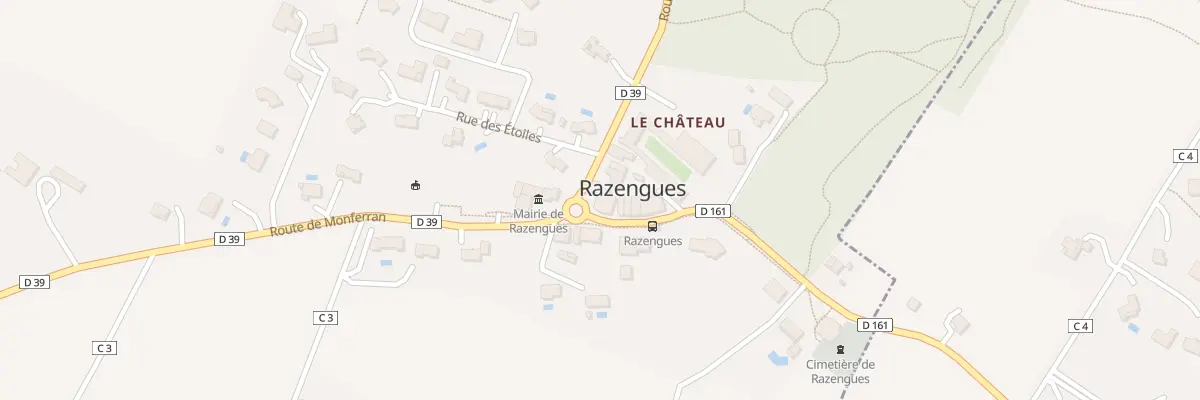 Plan du 5030 Au Village à Razengues
