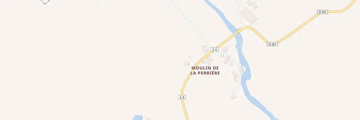 Plan du 5377 Moulin de La Perrière à Oradour-Saint-Genest