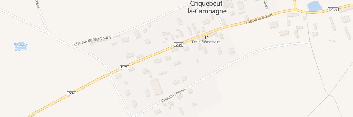 Plan du 11 Rue de la Mairie à Criquebeuf-la-Campagne