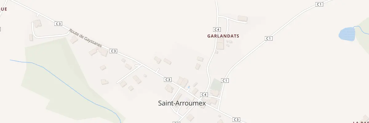 Plan du 5080 Le Village à Saint-Arroumex