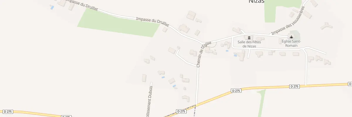Plan du 5028 Au Dubois à Nizas