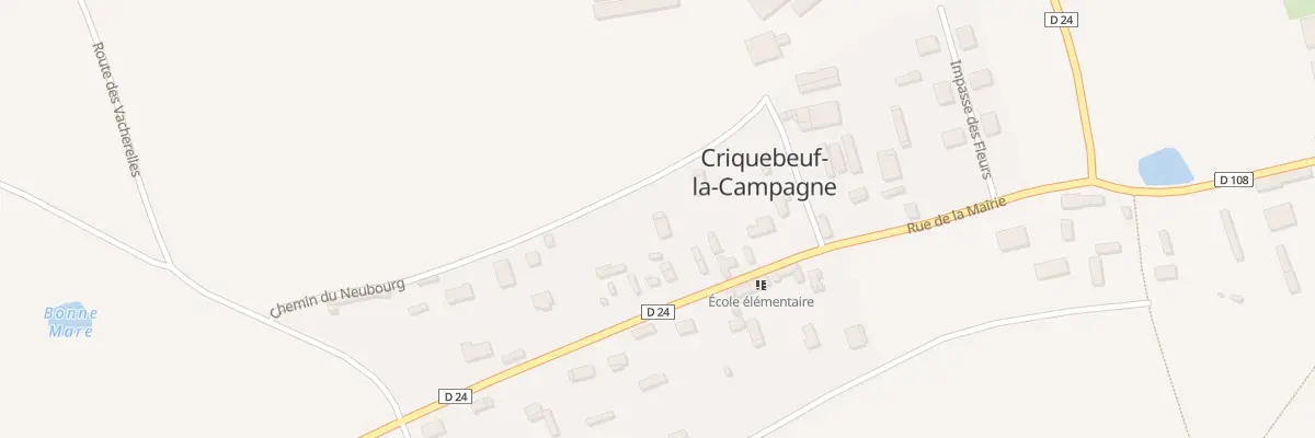 Plan du 14B Rue de la Mairie à Criquebeuf-la-Campagne