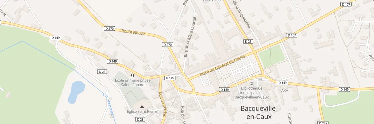 Plan du 2B Rue de la Mere Courtel à Bacqueville-en-Caux