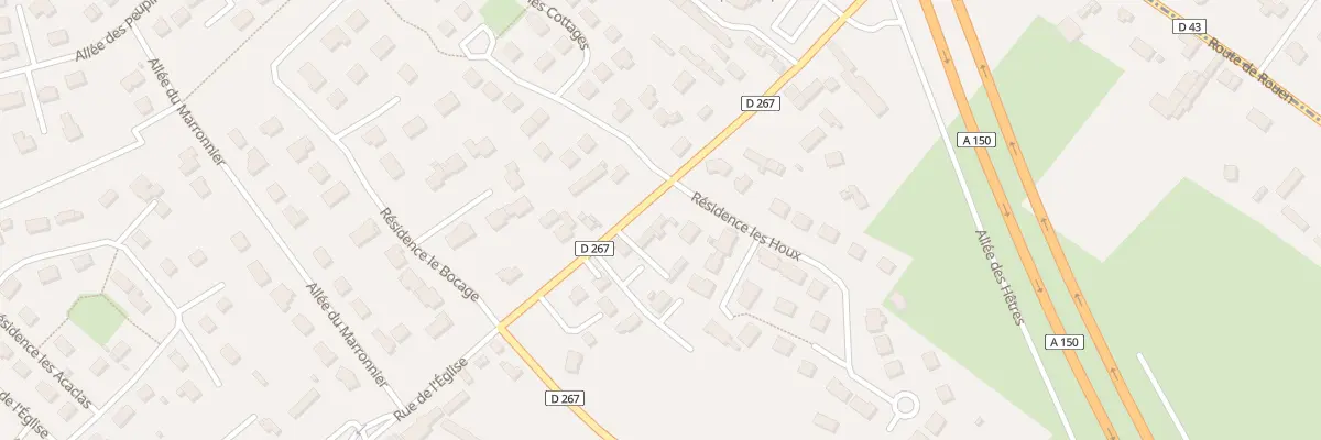 Plan du 333 Rue de l’Eglise à La Vaupalière