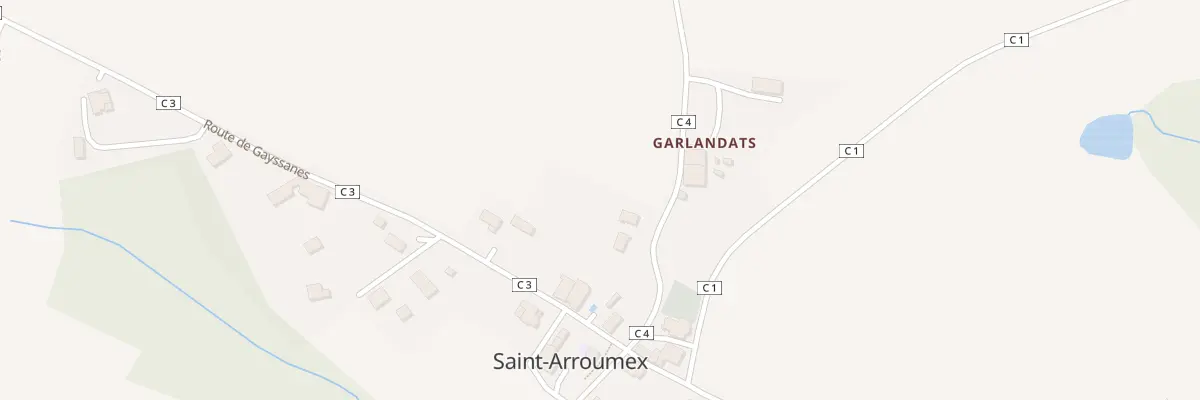 Plan du 5081 Le Village à Saint-Arroumex