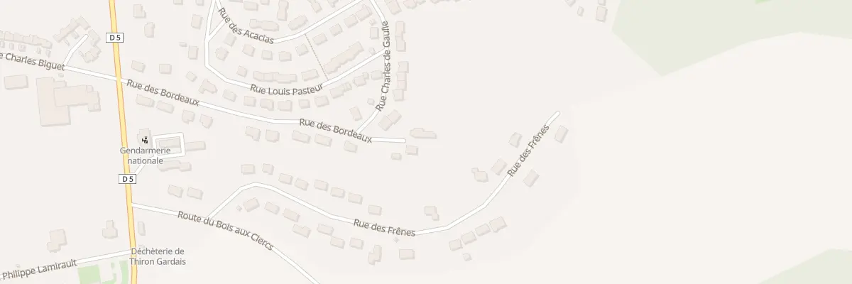 Plan du 220 Les Bordeaux à Thiron-Gardais