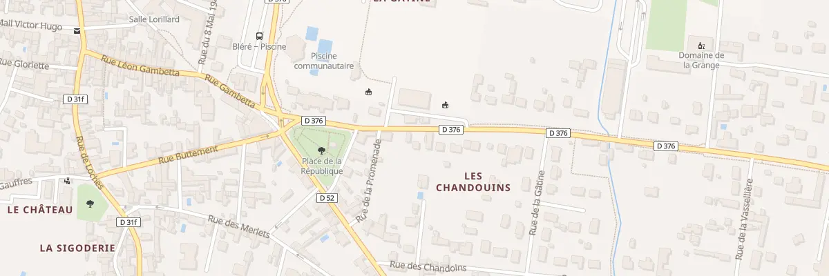 Plan du 7 Av André Delaunay à Bléré