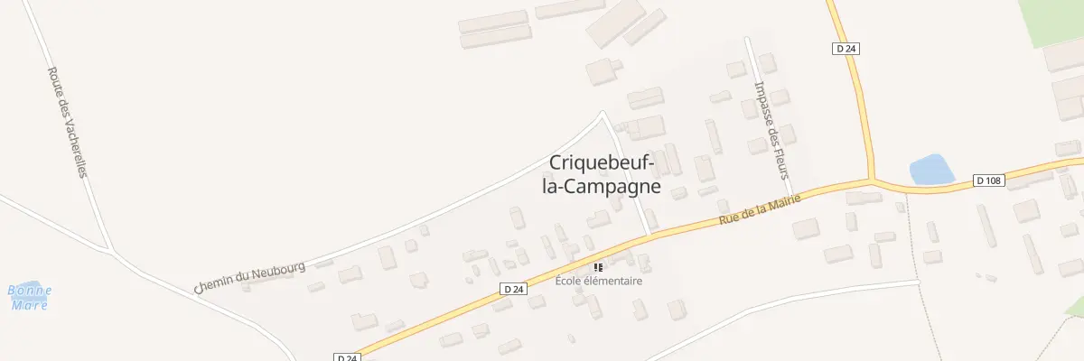 Plan du 14A Rue de la Mairie à Criquebeuf-la-Campagne