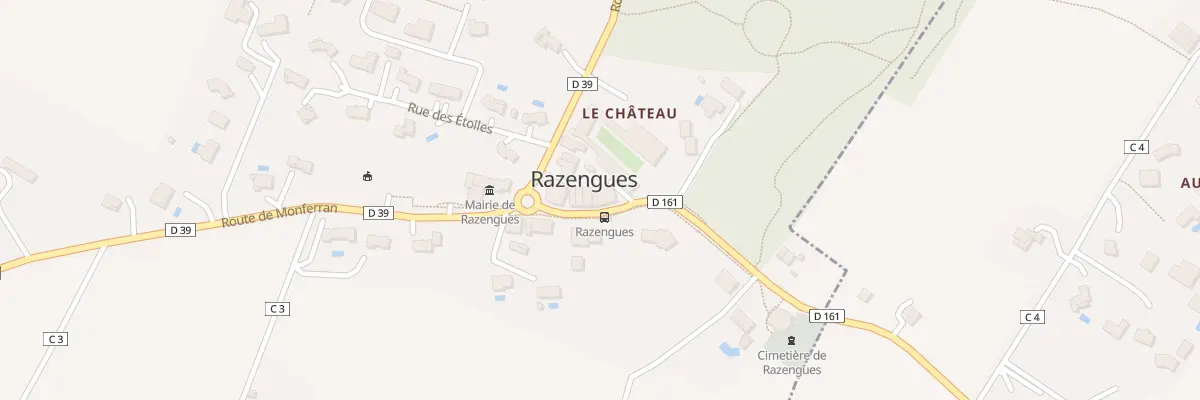 Plan du 1 Pl du Village à Razengues
