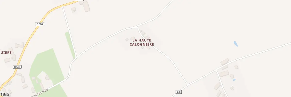 Plan du 1 La Haute Calogniere à Sublaines