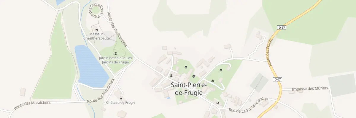 Plan du 29 Le Bourg Sud à Saint-Pierre-de-Frugie