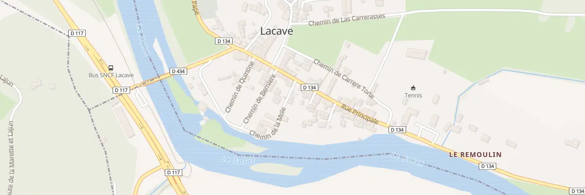 Plan de Village de Lacave à Lacave