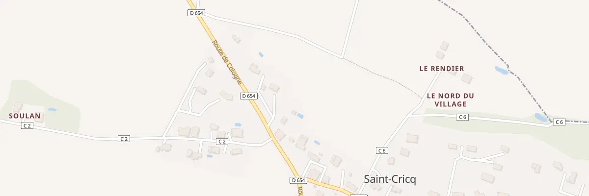 Plan du 4 Au Nord du Village à Saint-Cricq