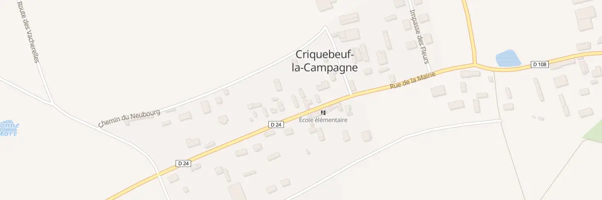 Plan du 14 Rue de la Mairie à Criquebeuf-la-Campagne