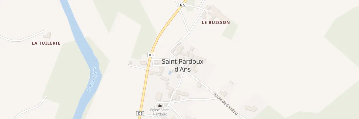 Plan du 5001F Saint Pardoux à Cubjac-Auvézère-Val d’Ans