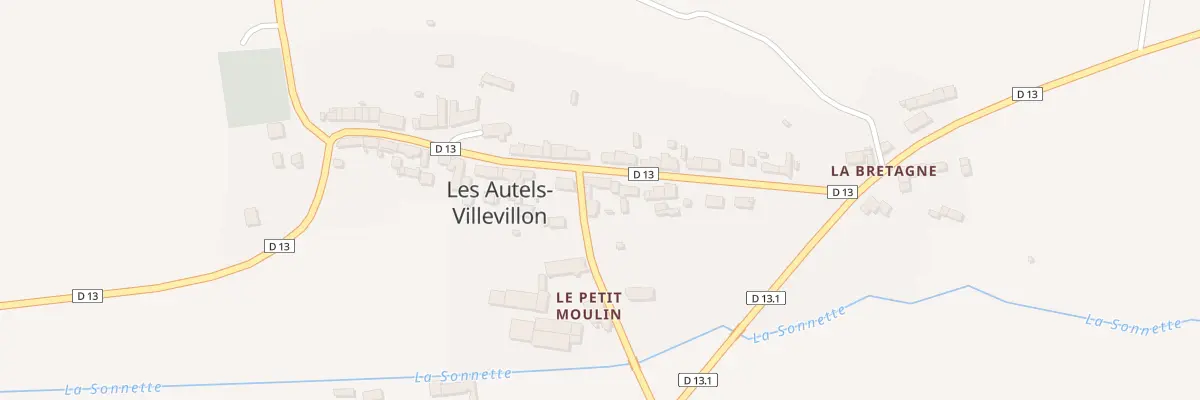 Plan du 16 Vc Grande Rue aux Autels-Villevillon