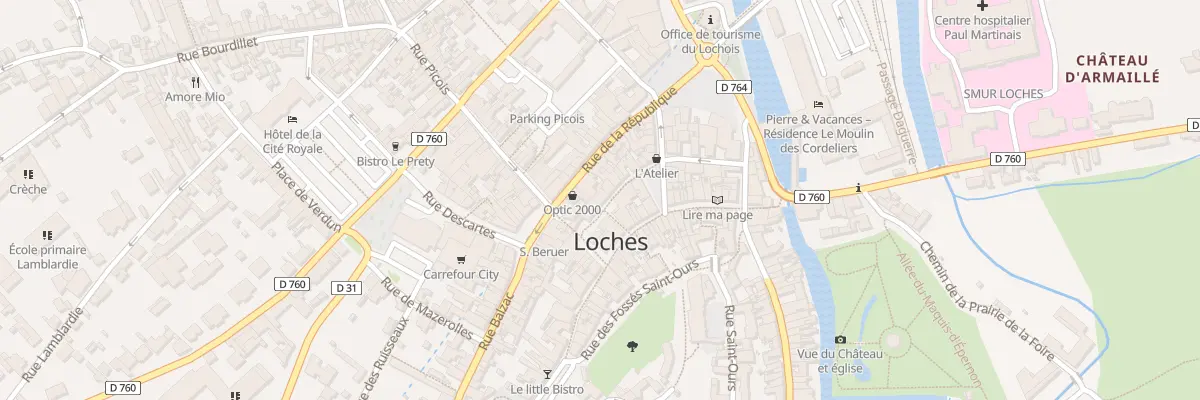 Plan du 5 Rue Saint-antoine à Loches