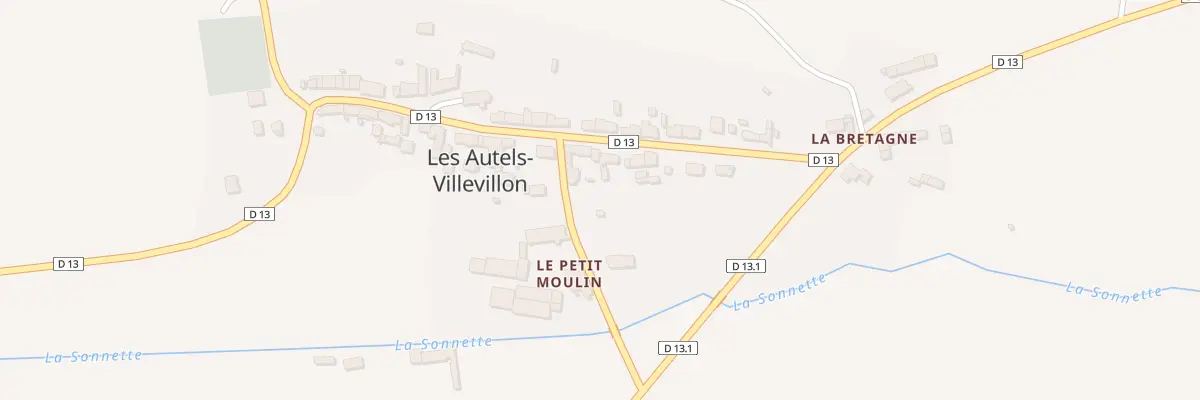 Plan du 12 Vc Grande Rue aux Autels-Villevillon