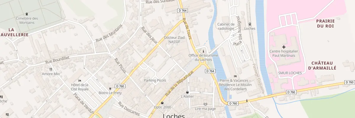 Plan du 2B Rue des Jeux à Loches
