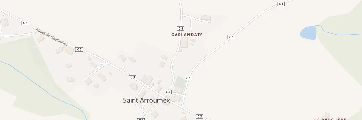 Plan du 5022 As Garlandats à Saint-Arroumex