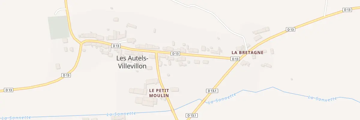 Plan du 8 Vc Grande Rue aux Autels-Villevillon