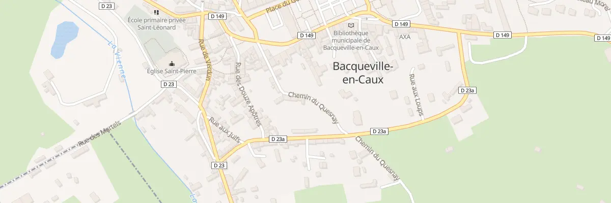 Plan du 14 Che du Quesnay à Bacqueville-en-Caux