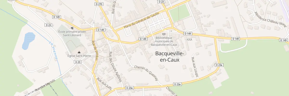 Plan du 78 Pl du General de Gaulle à Bacqueville-en-Caux
