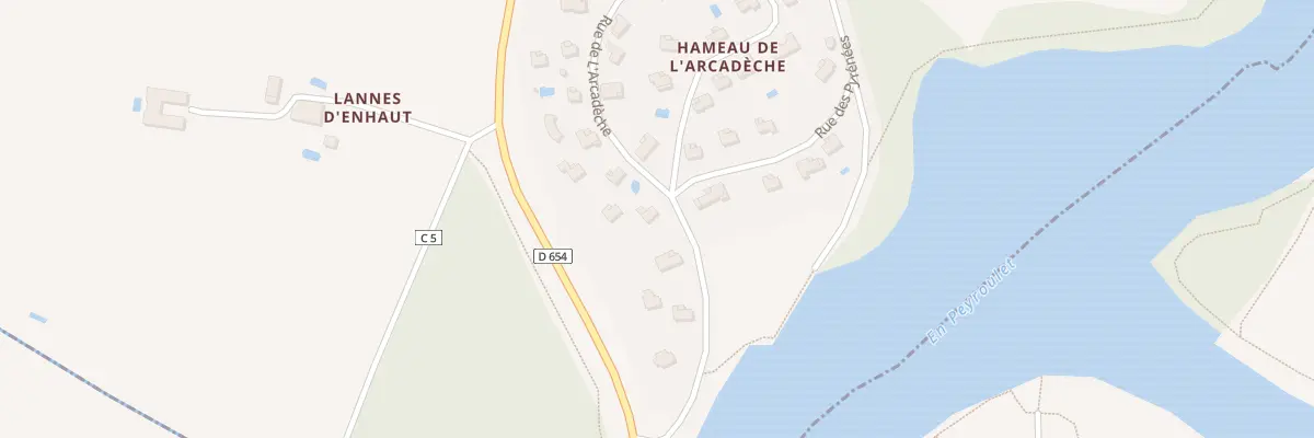 Plan du 42 Rue de l’Arcadèche à Saint-Cricq