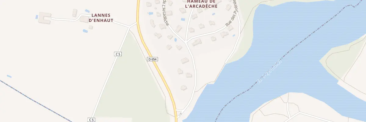 Plan du 44 Rue de l’Arcadèche à Saint-Cricq