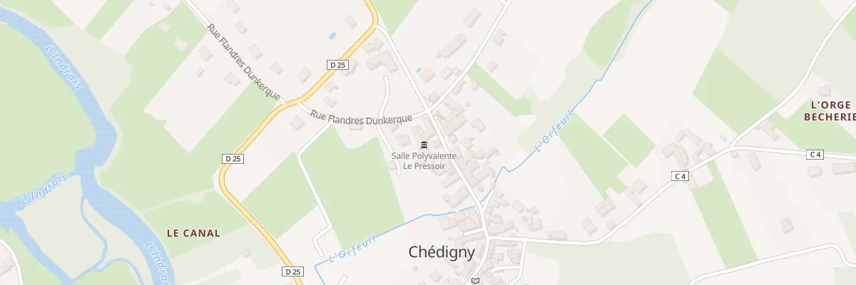 Plan du 43 Rue du Lavoir à Chédigny