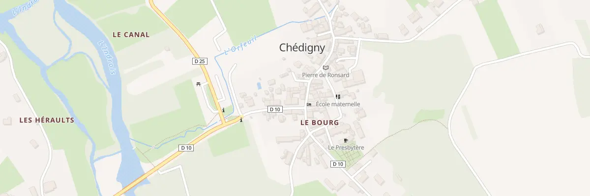 Plan du 2 Rue Chante l’Indrois à Chédigny