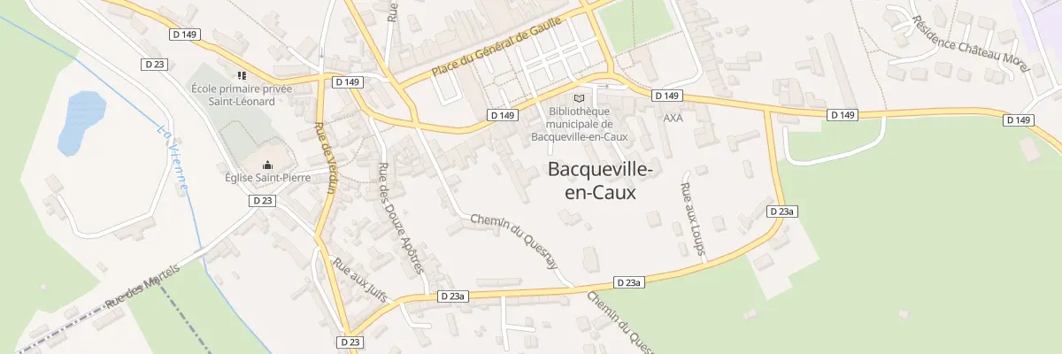 Plan du 72 Pl du General de Gaulle à Bacqueville-en-Caux