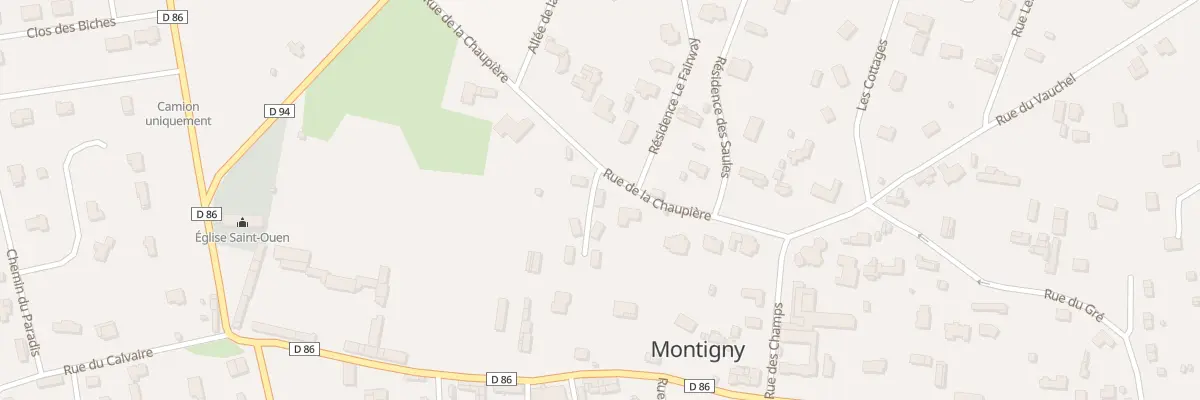 Plan du 218 Rue de la Chaupière à Montigny